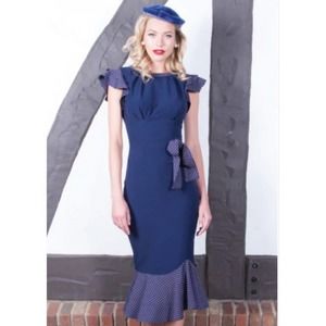 Stop Staring Navy Blue Dress Size: Medium